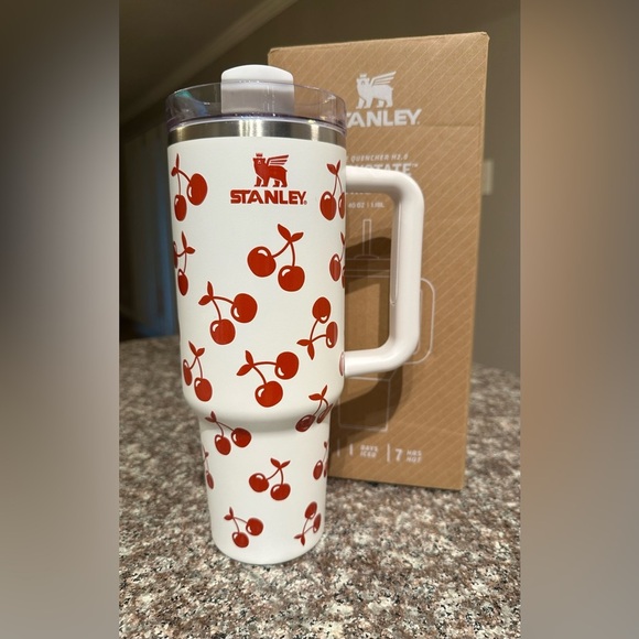 Stanley Other - STANLEY Limited Edition Cherry 🍒 40oz Tumbler W/ Clear Straw